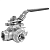 Кран шаровой 3-ходовой Camozzi 3WAYD3WAYT316-PPM065